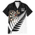 Personalised New Zealand Darts Hawaiian Shirt Silver Fern Aotearoa Maori Pattern - Polynesian Pride