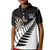 Personalised New Zealand Darts Kid Polo Shirt Silver Fern Aotearoa Maori Pattern - Polynesian Pride