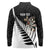 Personalised New Zealand Darts Long Sleeve Polo Shirt Silver Fern Aotearoa Maori Pattern - Polynesian Pride
