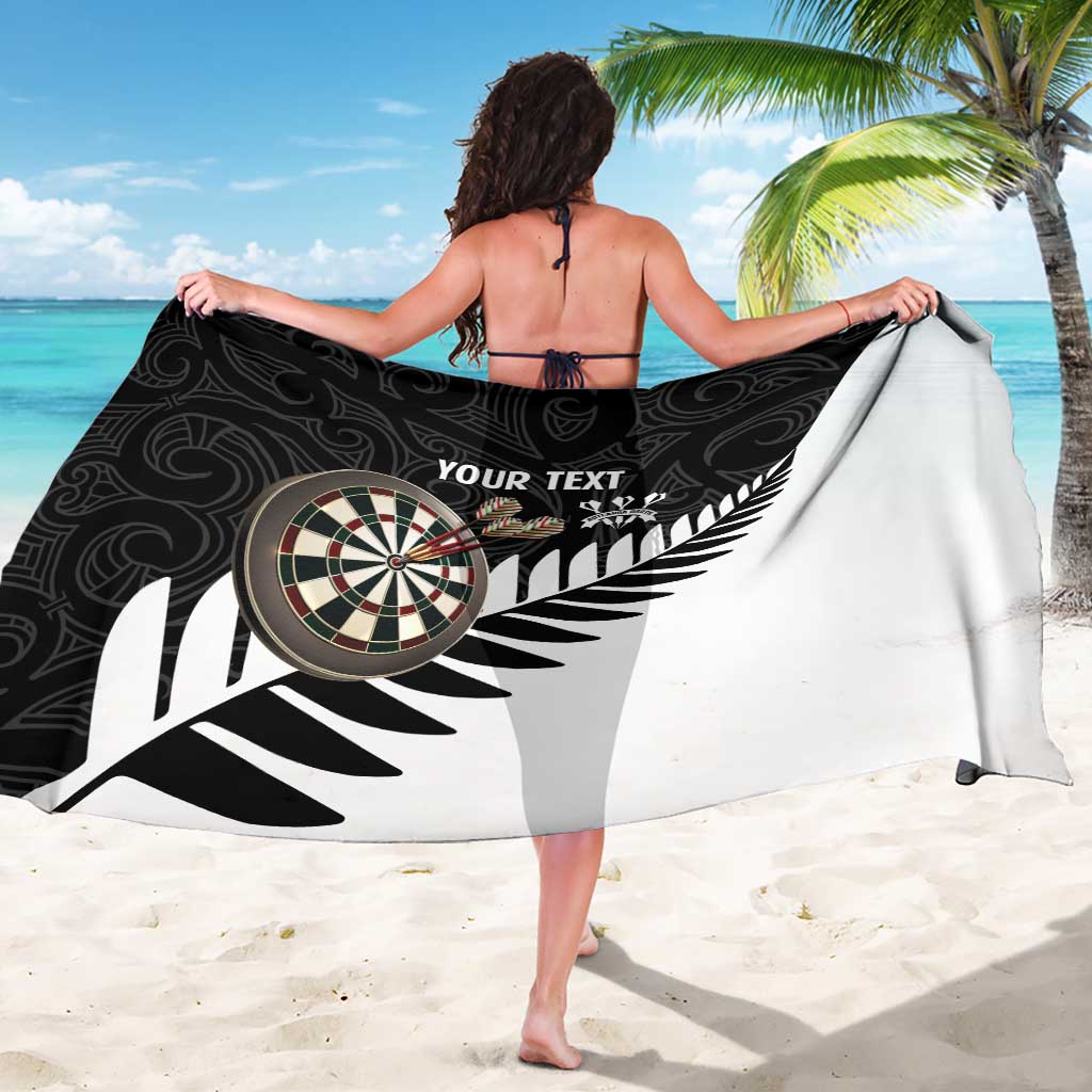 Personalised New Zealand Darts Sarong Silver Fern Aotearoa Maori Pattern - Polynesian Pride