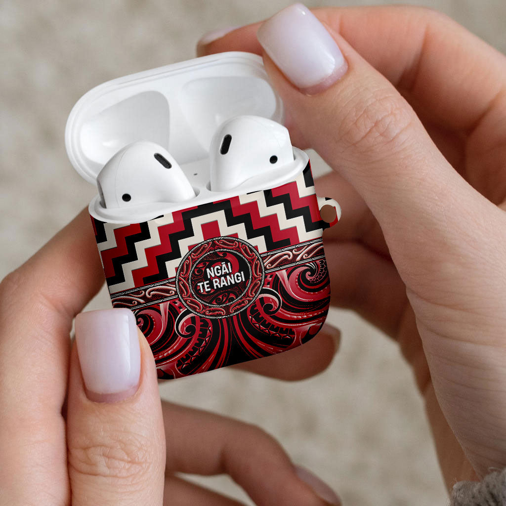 Aotearoa Ngai Te Rangi AirPods Case Maori Iwi Poutama Puhoro Tattoo LT14 - Polynesian Pride