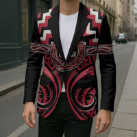 Aotearoa Ngai Te Rangi Personalised Blazer Maori Iwi Poutama Puhoro Tattoo LT14 - Polynesian Pride