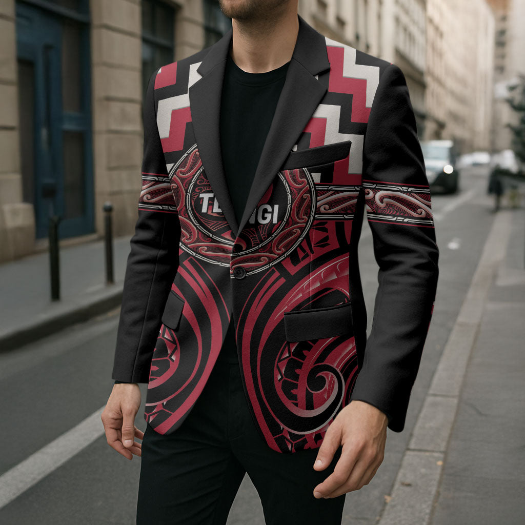 Aotearoa Ngai Te Rangi Personalised Blazer Maori Iwi Poutama Puhoro Tattoo LT14 - Polynesian Pride
