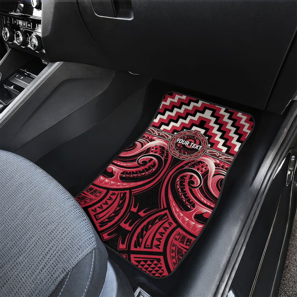 Aotearoa Ngai Te Rangi Personalised Car Mats Maori Iwi Poutama Puhoro Tattoo LT14 - Polynesian Pride