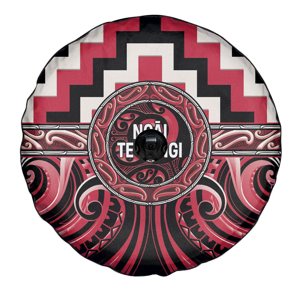 Aotearoa Ngai Te Rangi Spare Tire Cover Maori Iwi Poutama Puhoro Tattoo LT14 - Polynesian Pride