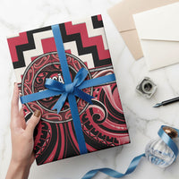 Aotearoa Ngai Te Rangi Wrapping Paper Maori Iwi Poutama Puhoro Tattoo LT14 - Polynesian Pride