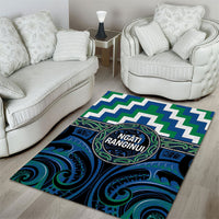 Aotearoa Ngati Ranginui Area Rug Maori Iwi Poutama Puhoro Tattoo LT14 - Polynesian Pride