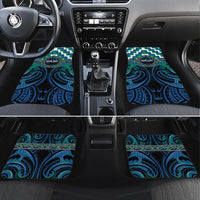 Aotearoa Ngati Ranginui Personalised Car Mats Maori Iwi Poutama Puhoro Tattoo LT14 Set 4pcs Green - Polynesian Pride
