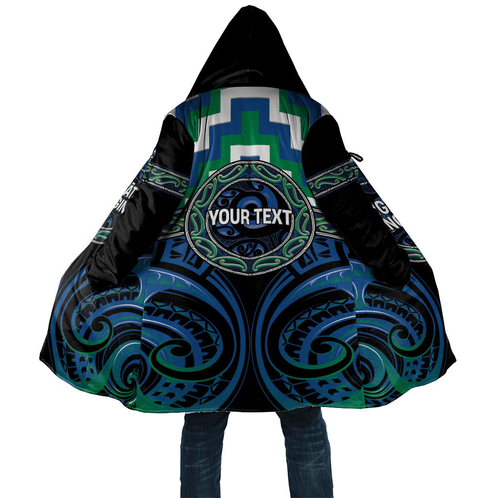 Aotearoa Ngati Ranginui Personalised Cloak Maori Iwi Poutama Puhoro Tattoo LT14 Unisex Green - Polynesian Pride