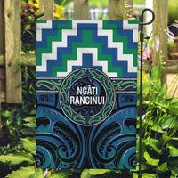 Aotearoa Ngati Ranginui Garden Flag Maori Iwi Poutama Puhoro Tattoo LT14 Garden Flag Green - Polynesian Pride