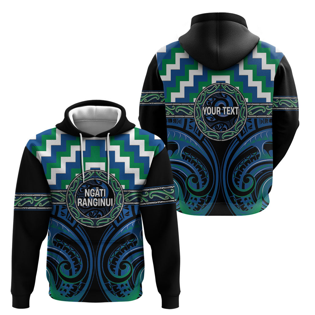 Aotearoa Ngati Ranginui Personalised Hoodie Maori Iwi Poutama Puhoro Tattoo LT14 - Polynesian Pride