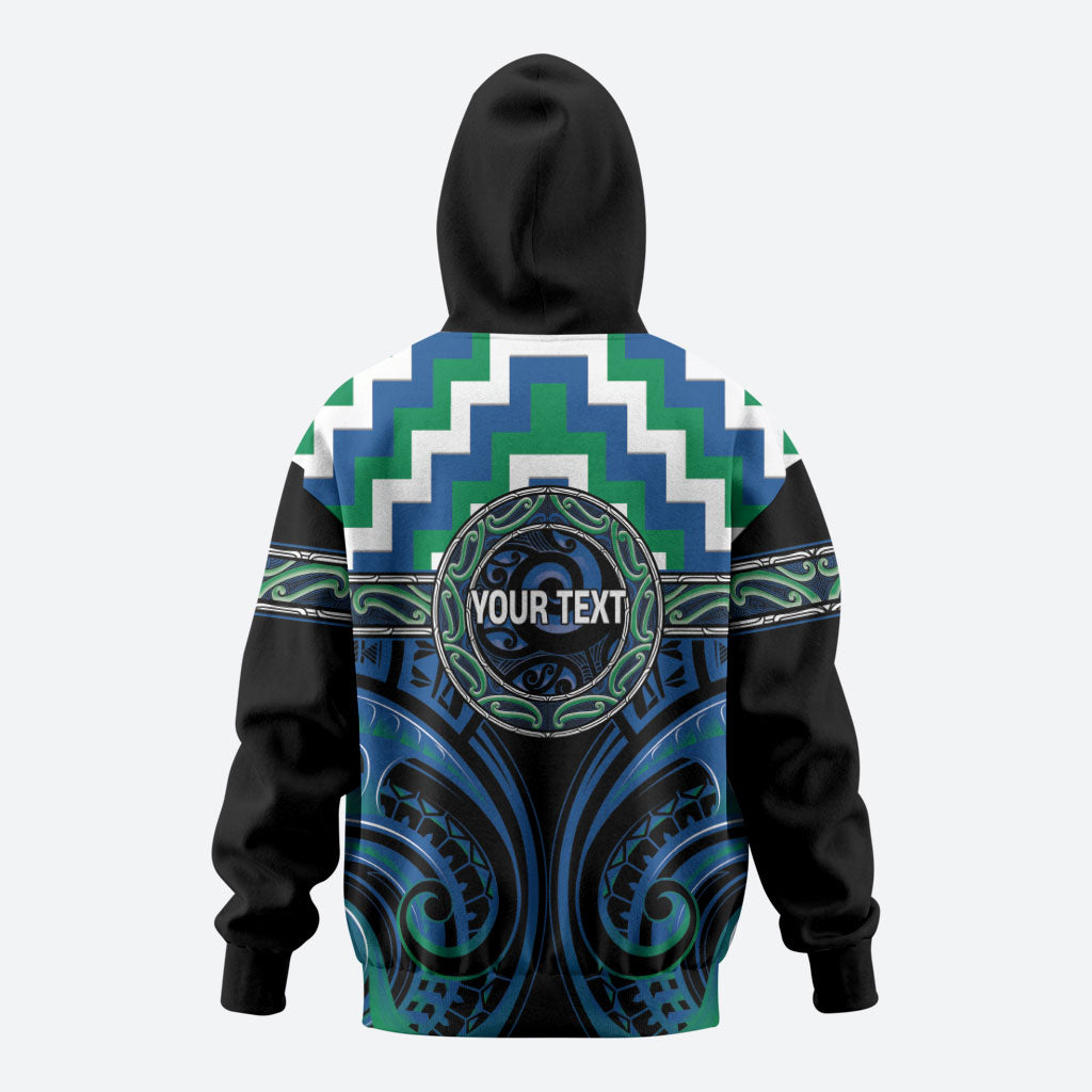 Aotearoa Ngati Ranginui Personalised Hoodie Maori Iwi Poutama Puhoro Tattoo LT14 - Polynesian Pride