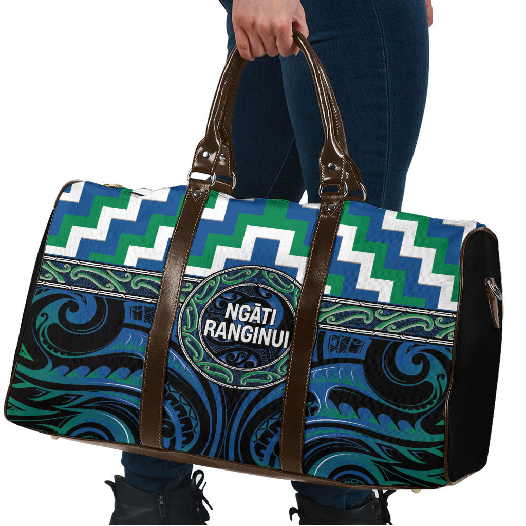 Aotearoa Ngati Ranginui Travel Bag Maori Iwi Poutama Puhoro Tattoo LT14 - Polynesian Pride