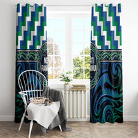 Aotearoa Ngati Ranginui Window Curtain Maori Iwi Poutama Puhoro Tattoo LT14 - Polynesian Pride