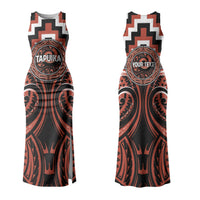 Aotearoa Tapuika Personalised Couples Matching Tank Maxi Dress and Hawaiian Shirt Maori Iwi Poutama Puhoro Tattoo LT14 - Polynesian Pride