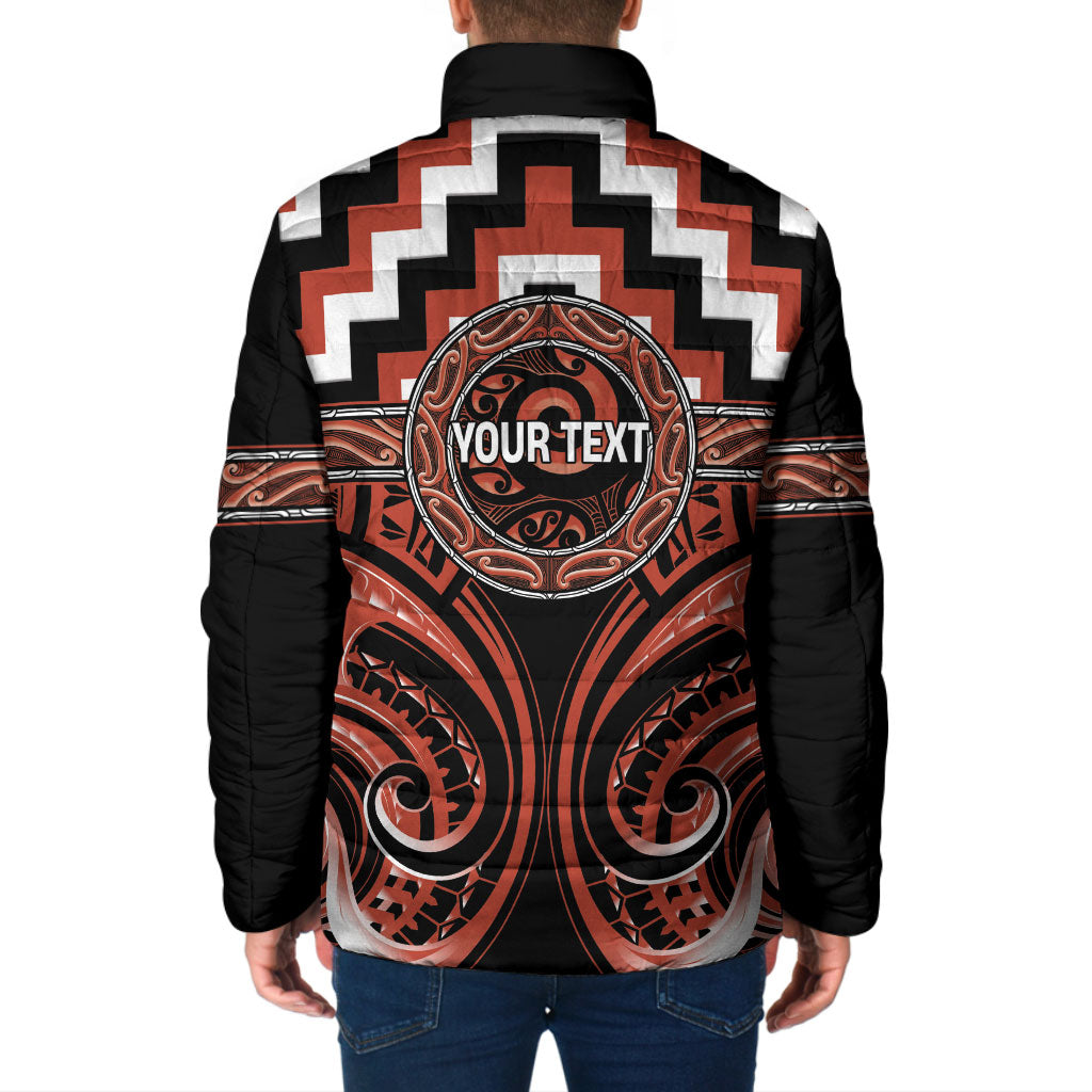 Aotearoa Tapuika Personalised Padded Jacket Maori Iwi Poutama Puhoro Tattoo LT14 - Polynesian Pride