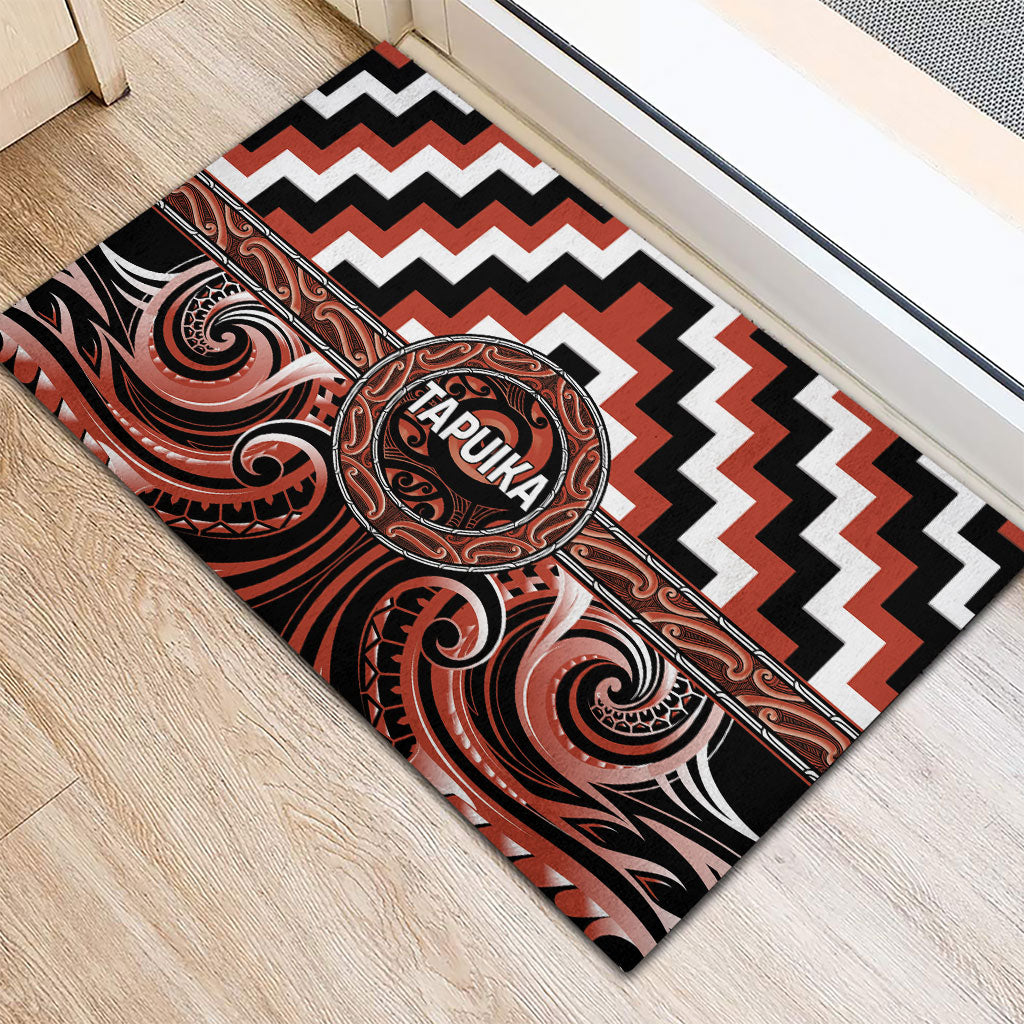 Aotearoa Tapuika Rubber Doormat Maori Iwi Poutama Puhoro Tattoo LT14 - Polynesian Pride