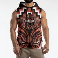 Aotearoa Tapuika Personalised Sleeveless Hoodie Maori Iwi Poutama Puhoro Tattoo LT14 - Polynesian Pride