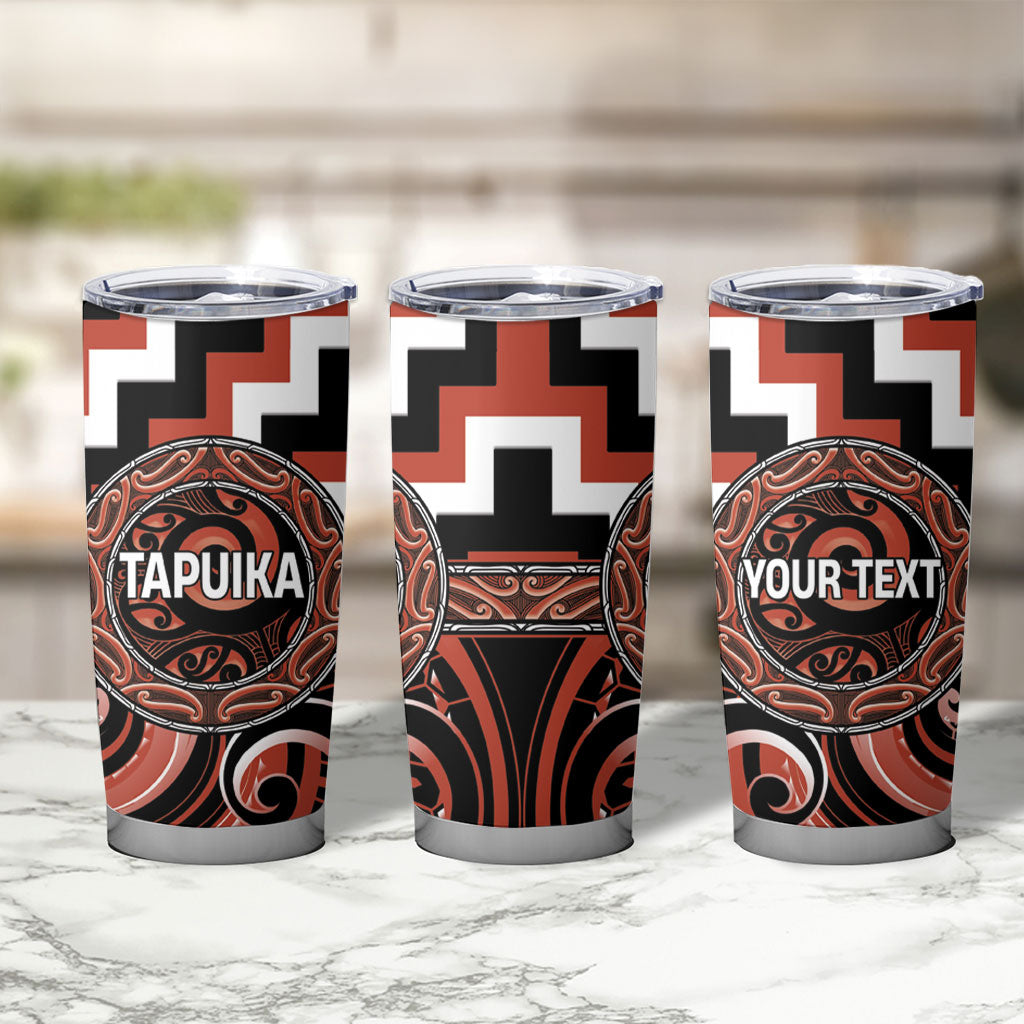 Aotearoa Tapuika Personalised Tumbler Cup Maori Iwi Poutama Puhoro Tattoo LT14 - Polynesian Pride