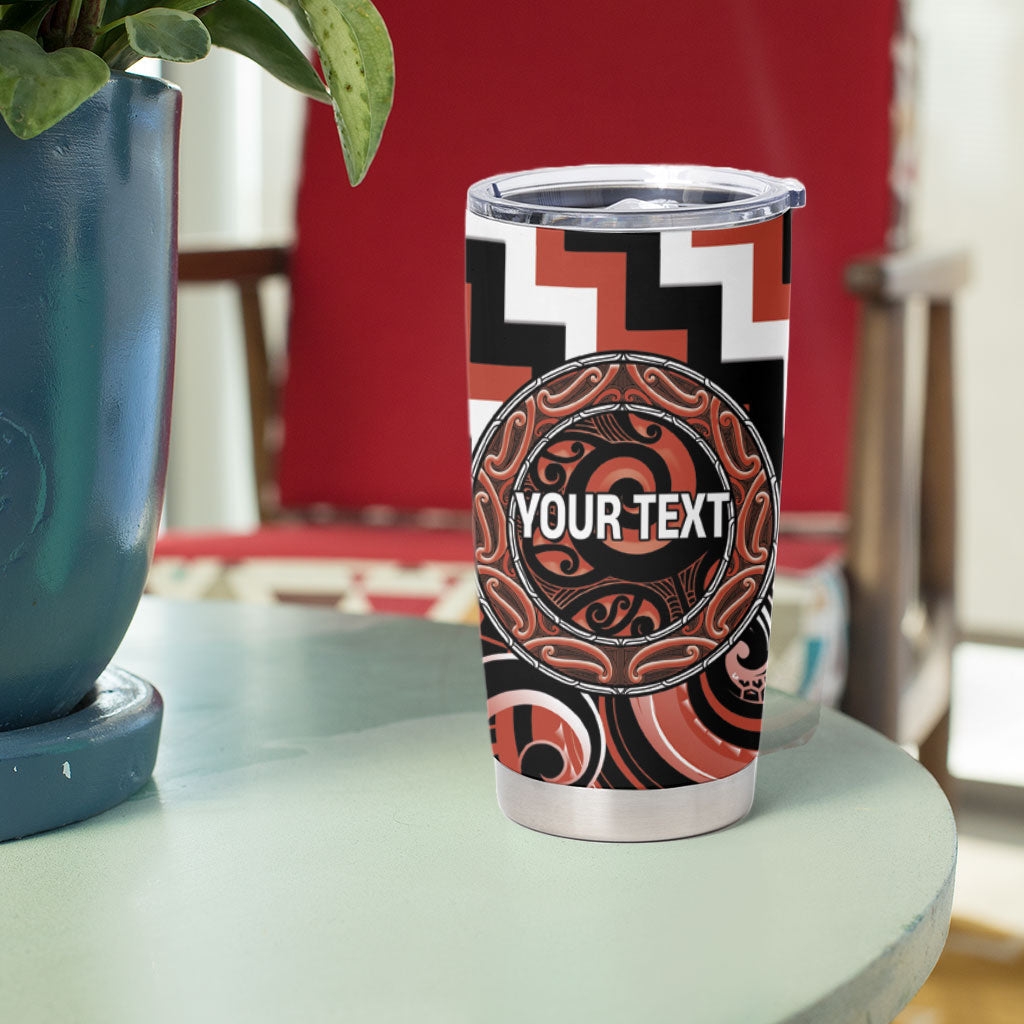 Aotearoa Tapuika Personalised Tumbler Cup Maori Iwi Poutama Puhoro Tattoo LT14 - Polynesian Pride