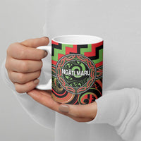 Aotearoa Ngati Maru Personalised Ceramic Mug Maori Iwi Poutama Puhoro Tattoo LT14 - Polynesian Pride