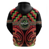 Aotearoa Ngati Maru Personalised Hoodie Maori Iwi Poutama Puhoro Tattoo LT14 - Polynesian Pride