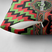 Aotearoa Ngati Maru Pillow Cover Maori Iwi Poutama Puhoro Tattoo LT14 - Polynesian Pride
