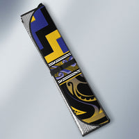 Aotearoa Ngati Raukawa Auto Sun Shade Maori Iwi Poutama Puhoro Tattoo LT14 - Polynesian Pride
