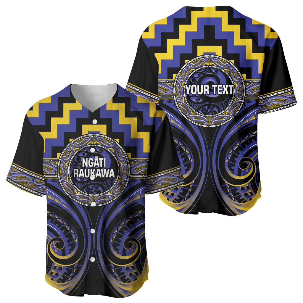 Aotearoa Ngati Raukawa Personalised Baseball Jersey Maori Iwi Poutama Puhoro Tattoo LT14 - Polynesian Pride