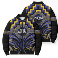 Aotearoa Ngati Raukawa Personalised Bomber Puffer Jacket Maori Iwi Poutama Puhoro Tattoo LT14 - Polynesian Pride