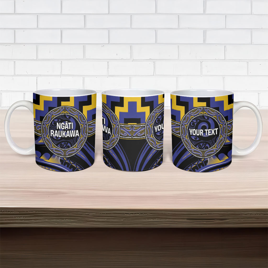 Aotearoa Ngati Raukawa Personalised Ceramic Mug Maori Iwi Poutama Puhoro Tattoo LT14 - Polynesian Pride