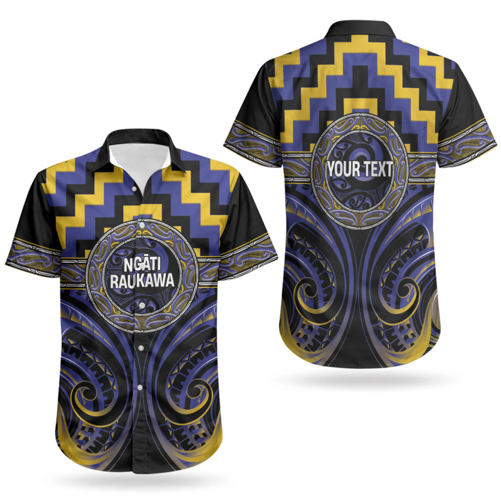 Aotearoa Ngati Raukawa Personalised Couples Matching Tank Maxi Dress and Hawaiian Shirt Maori Iwi Poutama Puhoro Tattoo LT14 - Polynesian Pride