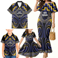 Aotearoa Ngati Raukawa Personalised Family Matching Mermaid Dress and Hawaiian Shirt Maori Iwi Poutama Puhoro Tattoo LT14 - Polynesian Pride