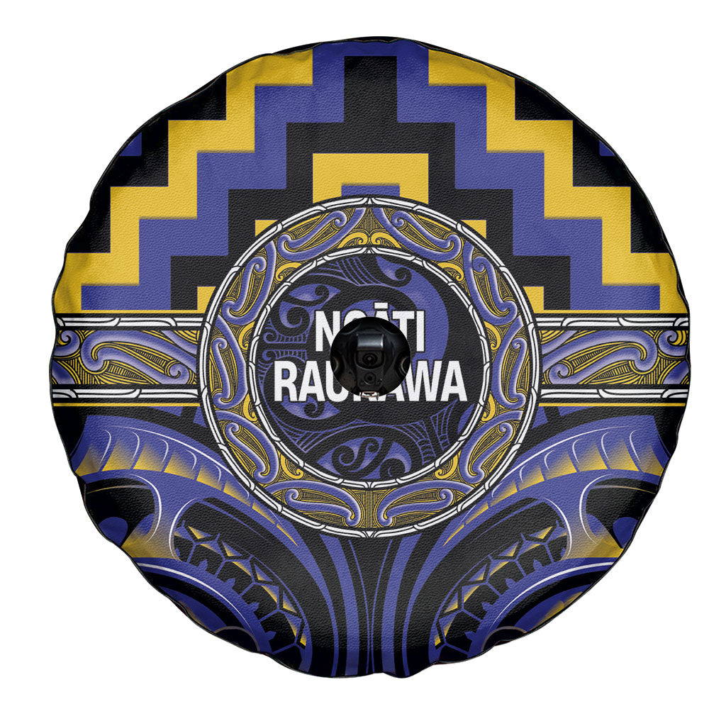 Aotearoa Ngati Raukawa Spare Tire Cover Maori Iwi Poutama Puhoro Tattoo LT14 - Polynesian Pride