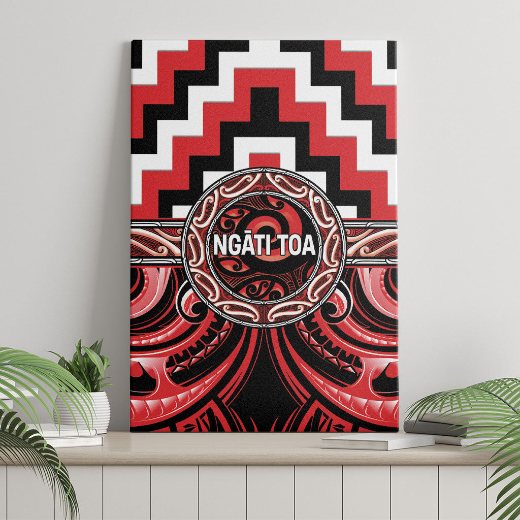 Aotearoa Ngati Toa Canvas Wall Art Maori Iwi Poutama Puhoro Tattoo LT14 - Polynesian Pride