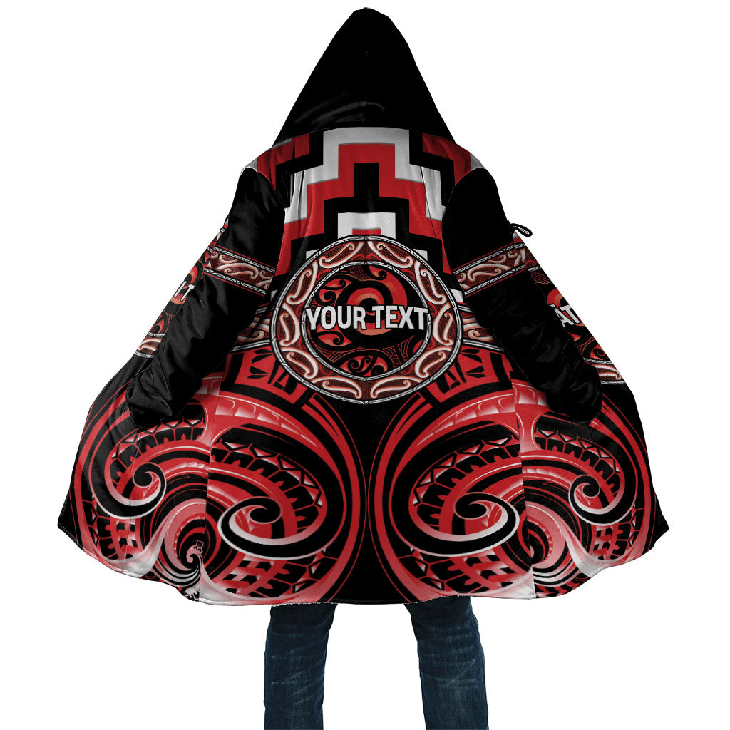 Aotearoa Ngati Toa Personalised Cloak Maori Iwi Poutama Puhoro Tattoo LT14 Unisex Red - Polynesian Pride