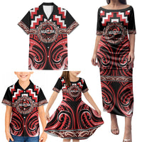 Aotearoa Ngati Toa Personalised Family Matching Puletasi and Hawaiian Shirt Maori Iwi Poutama Puhoro Tattoo LT14 - Polynesian Pride