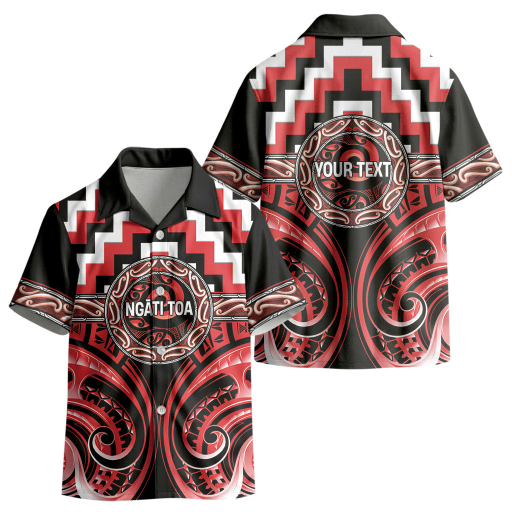 Aotearoa Ngati Toa Personalised Kid Hawaiian Shirt Maori Iwi Poutama Puhoro Tattoo LT14 - Polynesian Pride