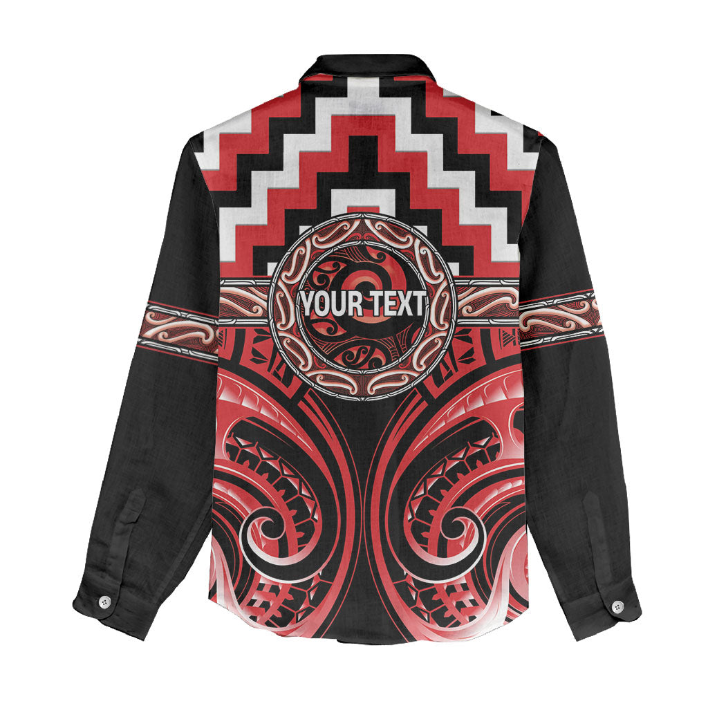 Aotearoa Ngati Toa Personalised Women Casual Shirt Maori Iwi Poutama Puhoro Tattoo LT14 - Polynesian Pride