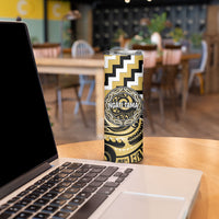 Aotearoa Ngati Tama Personalised Skinny Tumbler Maori Iwi Poutama Puhoro Tattoo LT14 - Polynesian Pride