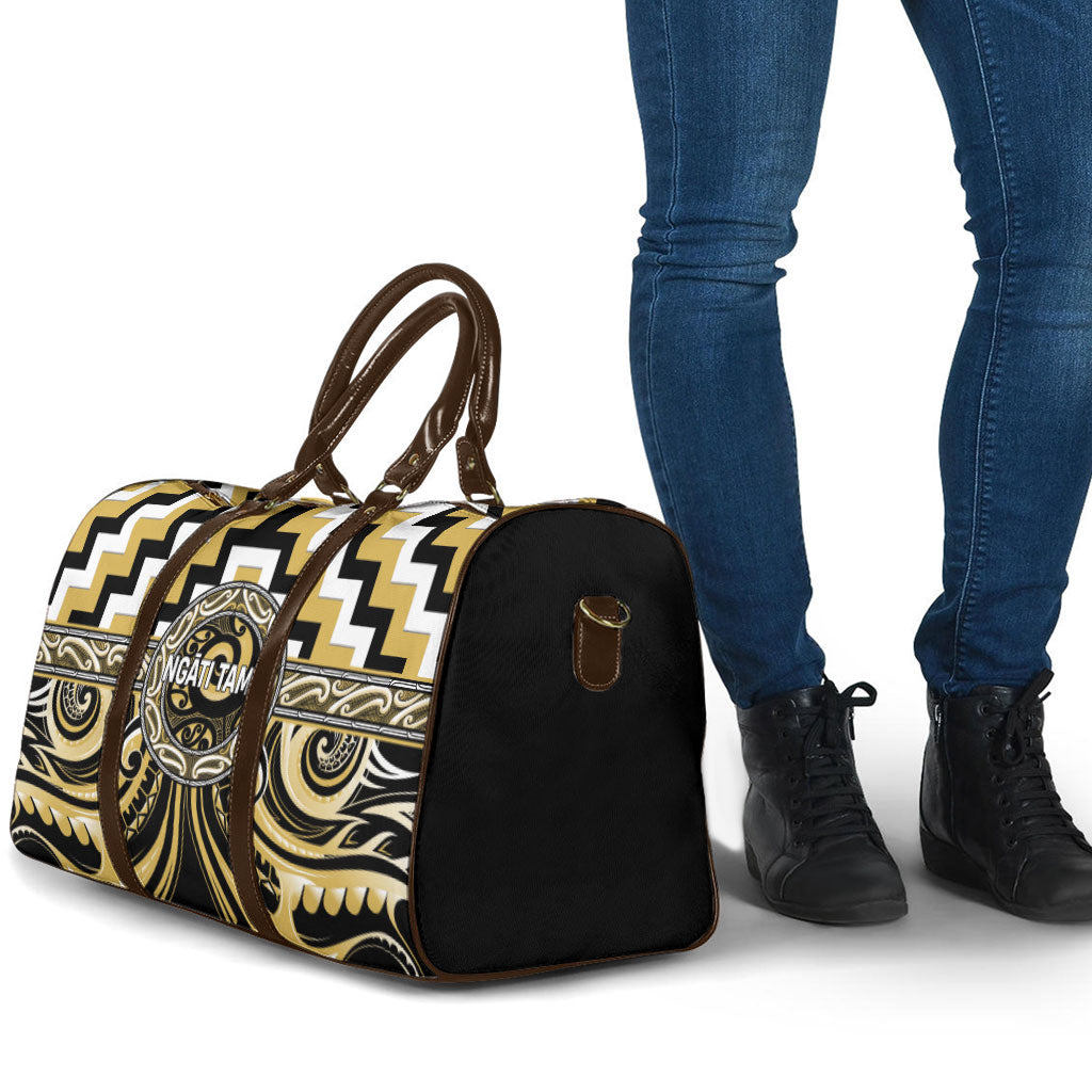 Aotearoa Ngati Tama Travel Bag Maori Iwi Poutama Puhoro Tattoo LT14 - Polynesian Pride