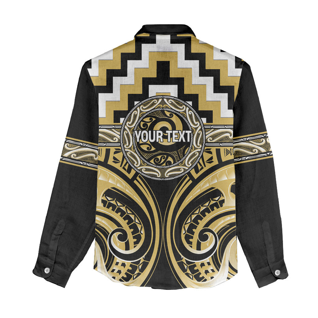 Aotearoa Ngati Tama Personalised Women Casual Shirt Maori Iwi Poutama Puhoro Tattoo LT14 - Polynesian Pride