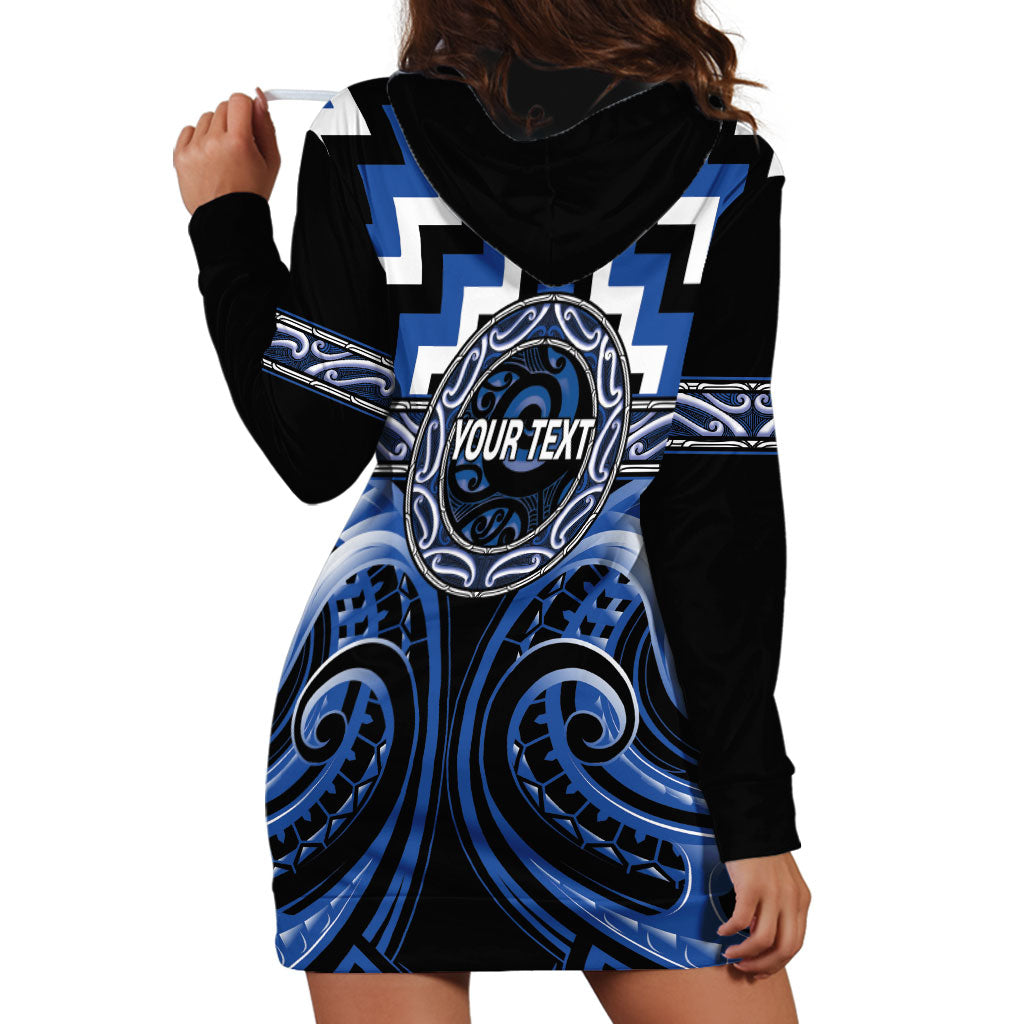 Aotearoa Ngati Ruanui Personalised Hoodie Dress Maori Iwi Poutama Puhoro Tattoo LT14 - Polynesian Pride