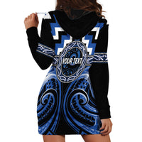Aotearoa Ngati Ruanui Personalised Hoodie Dress Maori Iwi Poutama Puhoro Tattoo LT14 - Polynesian Pride