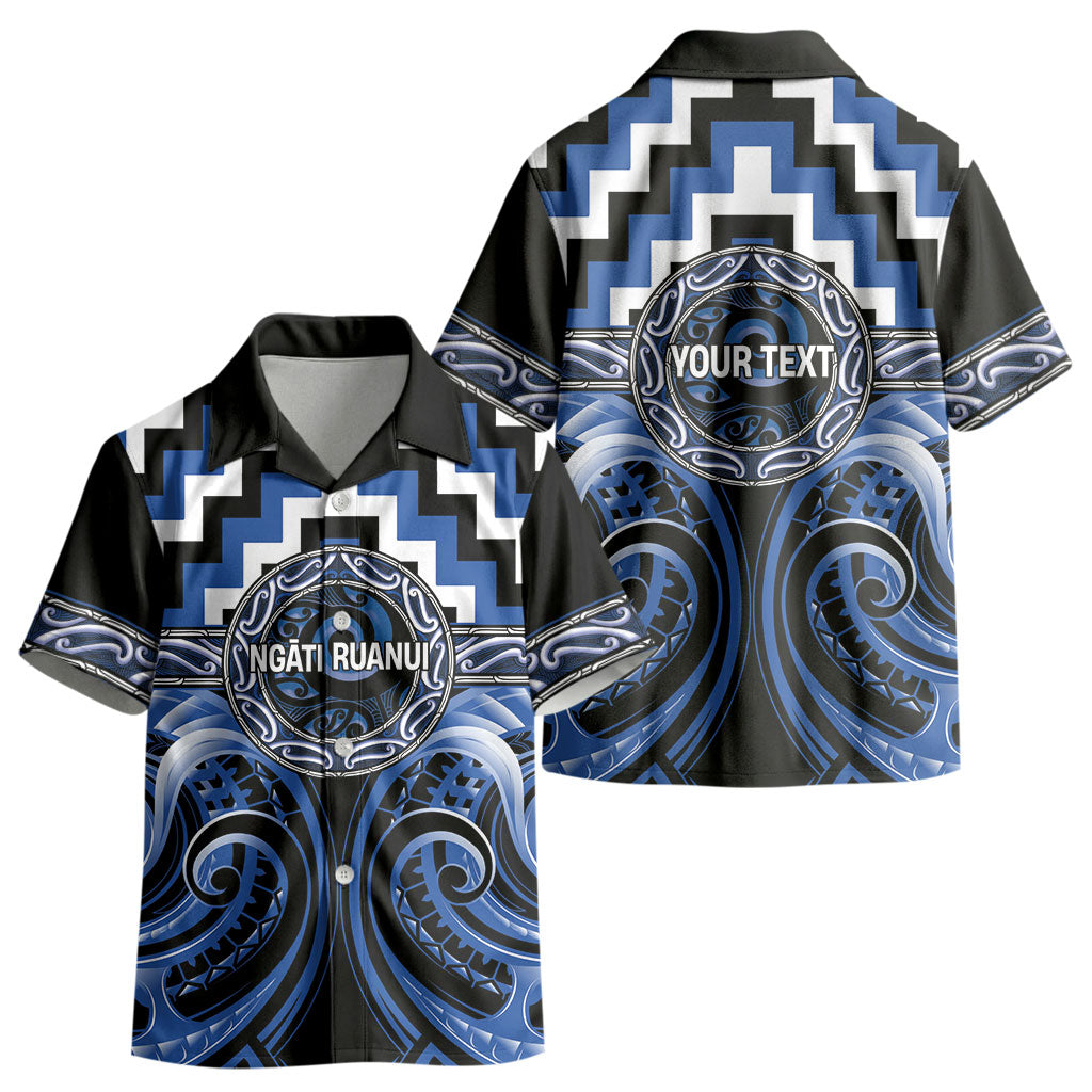 Aotearoa Ngati Ruanui Personalised Kid Hawaiian Shirt Maori Iwi Poutama Puhoro Tattoo LT14 - Polynesian Pride