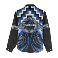 Aotearoa Ngati Ruanui Personalised Women Casual Shirt Maori Iwi Poutama Puhoro Tattoo LT14 - Polynesian Pride
