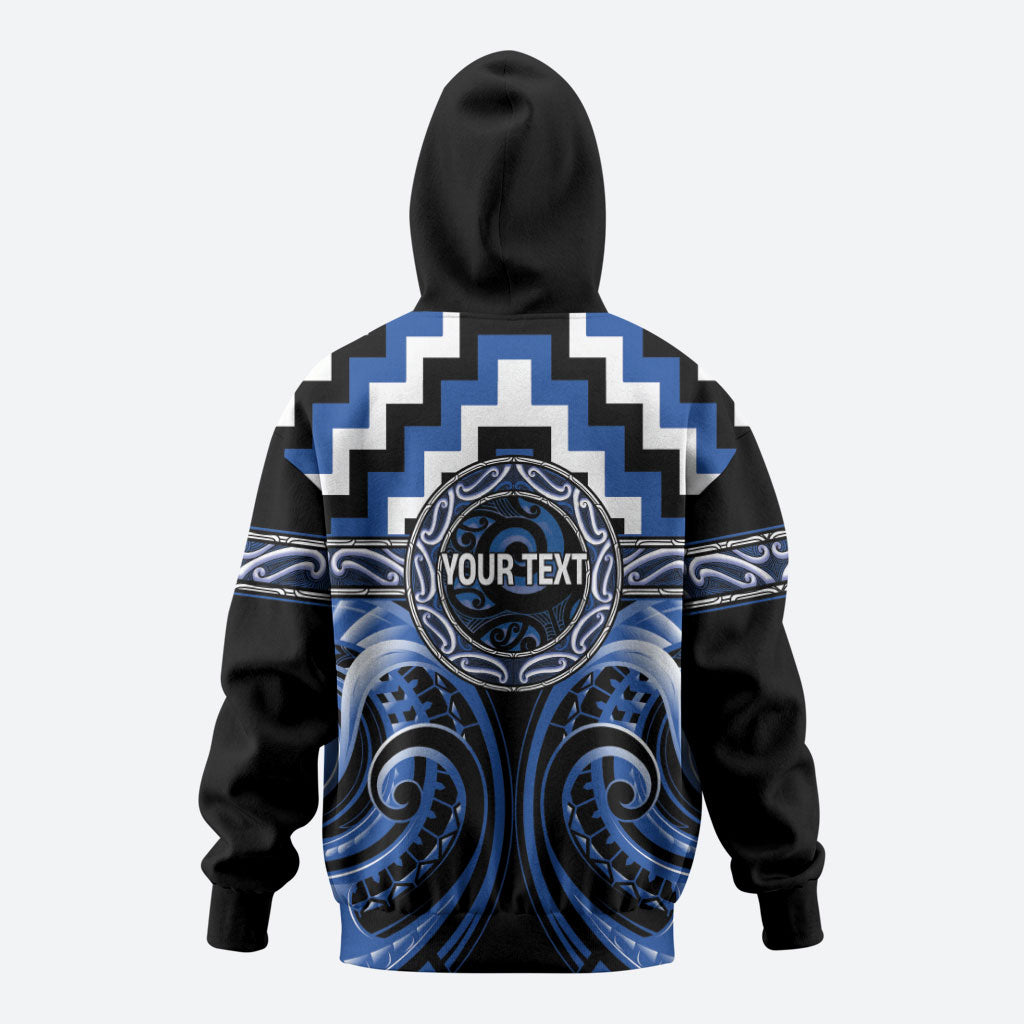 Aotearoa Ngati Ruanui Personalised Zip Hoodie Maori Iwi Poutama Puhoro Tattoo LT14 - Polynesian Pride