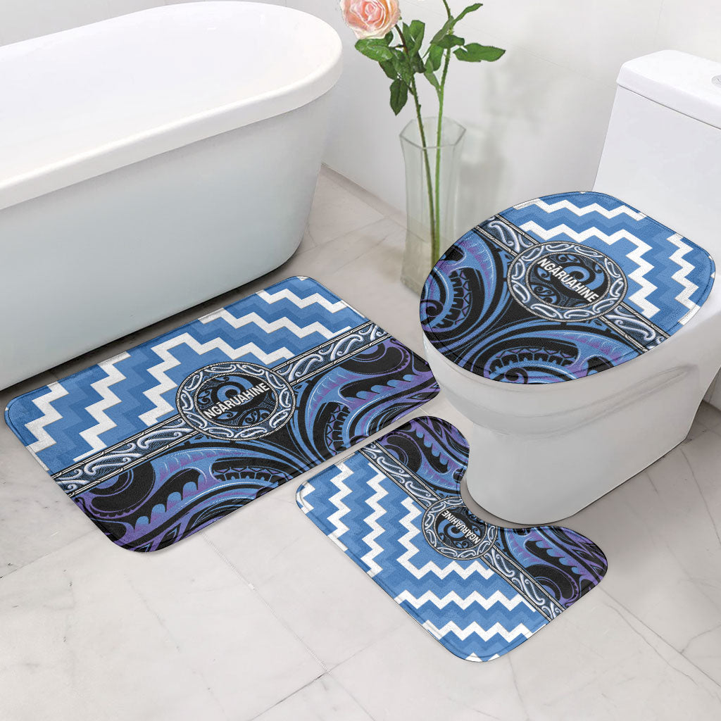 Aotearoa Ngaruahine Bathroom Set Maori Iwi Poutama Puhoro Tattoo LT14 - Polynesian Pride