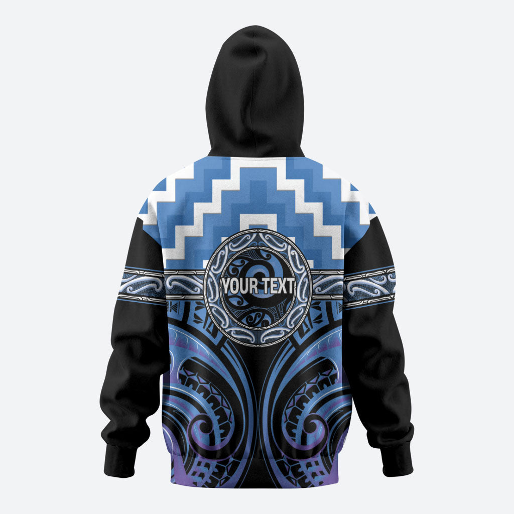 Aotearoa Ngaruahine Personalised Hoodie Maori Iwi Poutama Puhoro Tattoo LT14 - Polynesian Pride