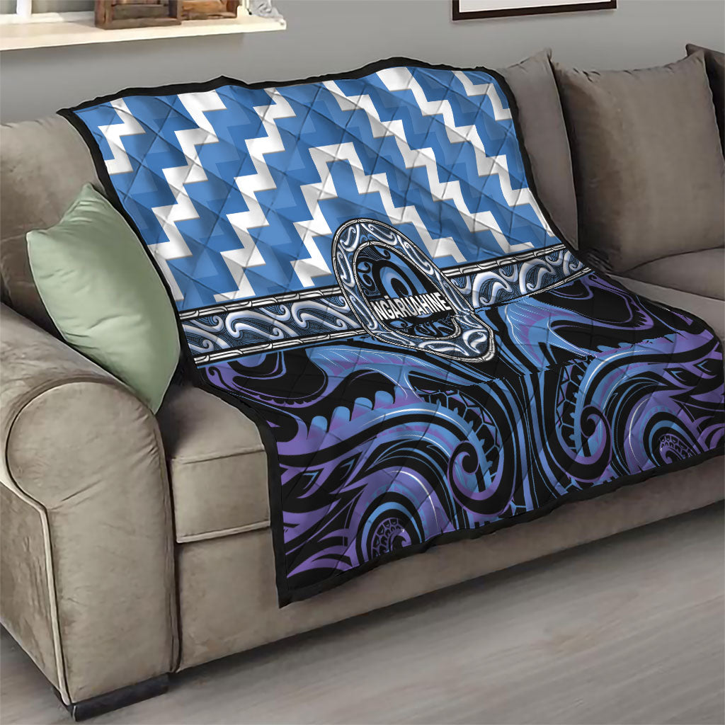 Aotearoa Ngaruahine Quilt Maori Iwi Poutama Puhoro Tattoo LT14 - Polynesian Pride